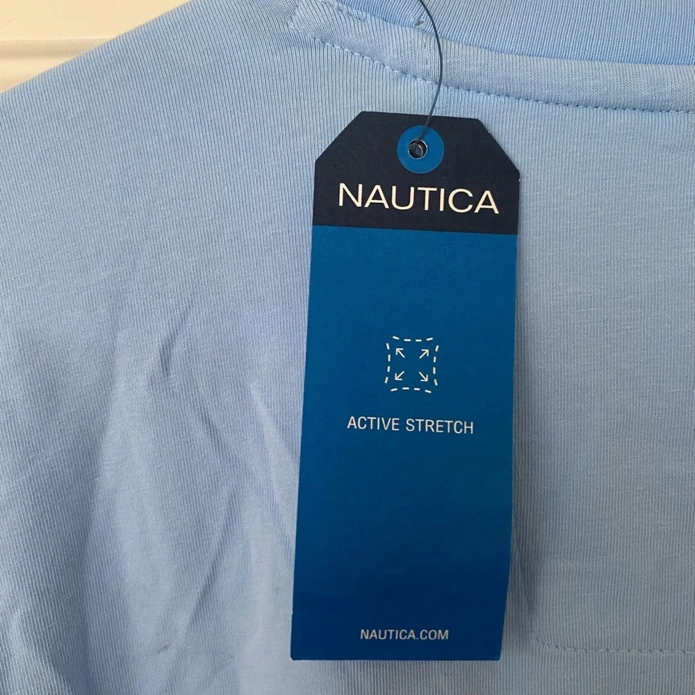 NWT Nautica Blue Short Sleeve Shirt